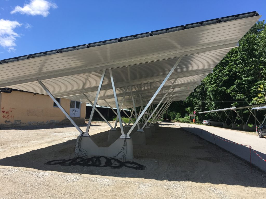 EGIS eG, PV-Carport Töging am Inn, Freibad