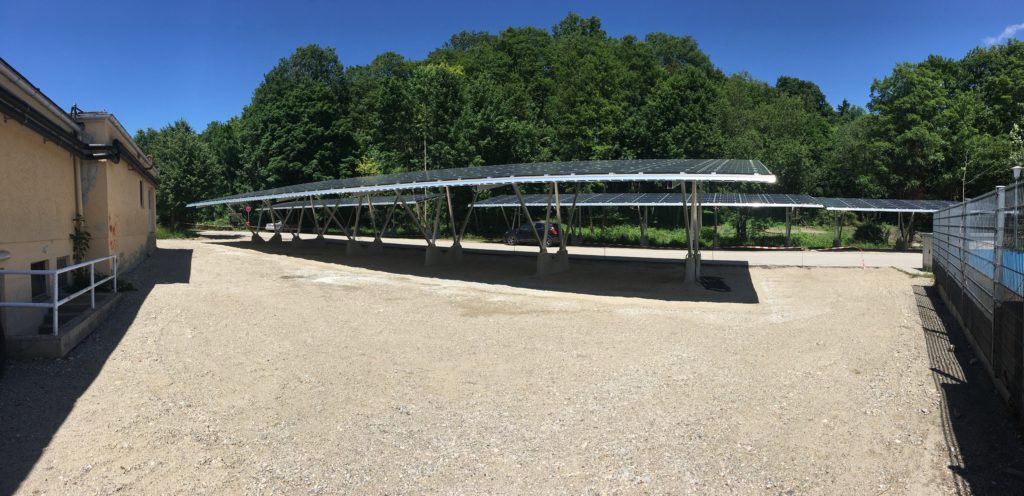 EGIS eG, PV-Carport Töging am Inn, Freibad