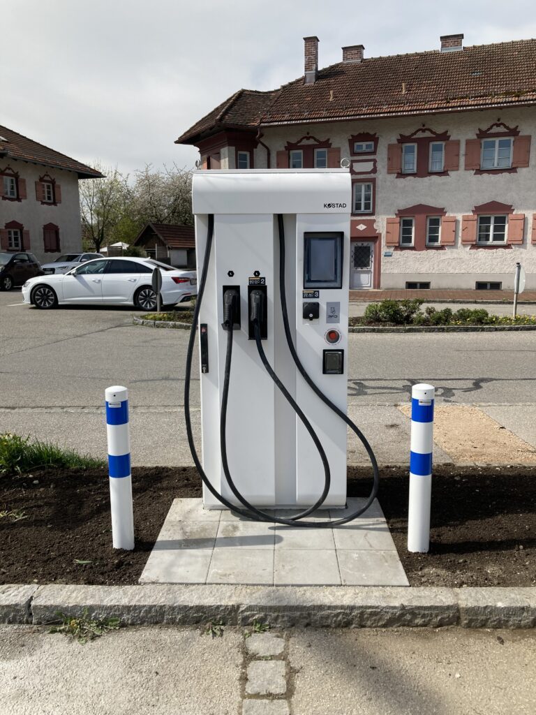 EGIS eG, E-Mobilität, DC-Lader, Garching Rathaus